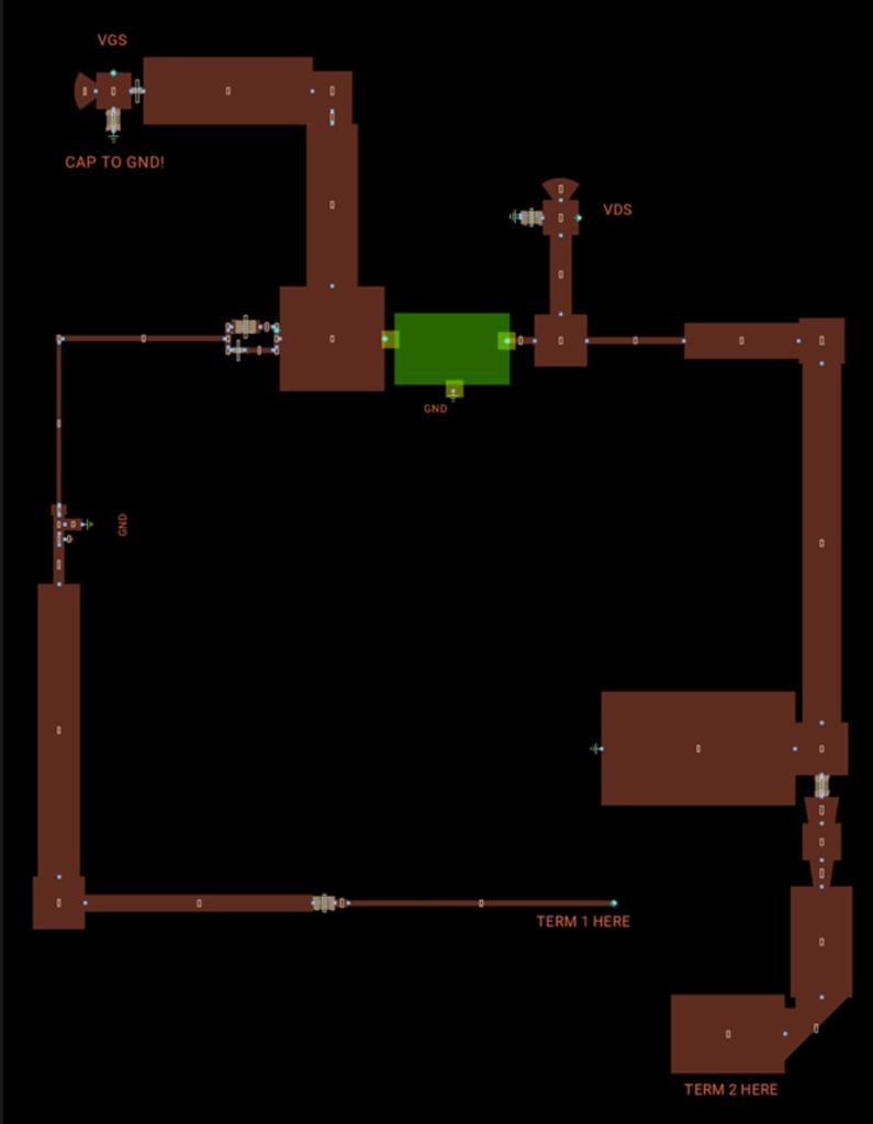 Power Amplifier Experimental Layout schematic